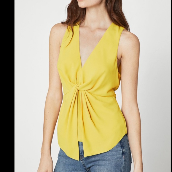 BCBGMAXAZRIA Twist Front Tank - Picture 3 of 4